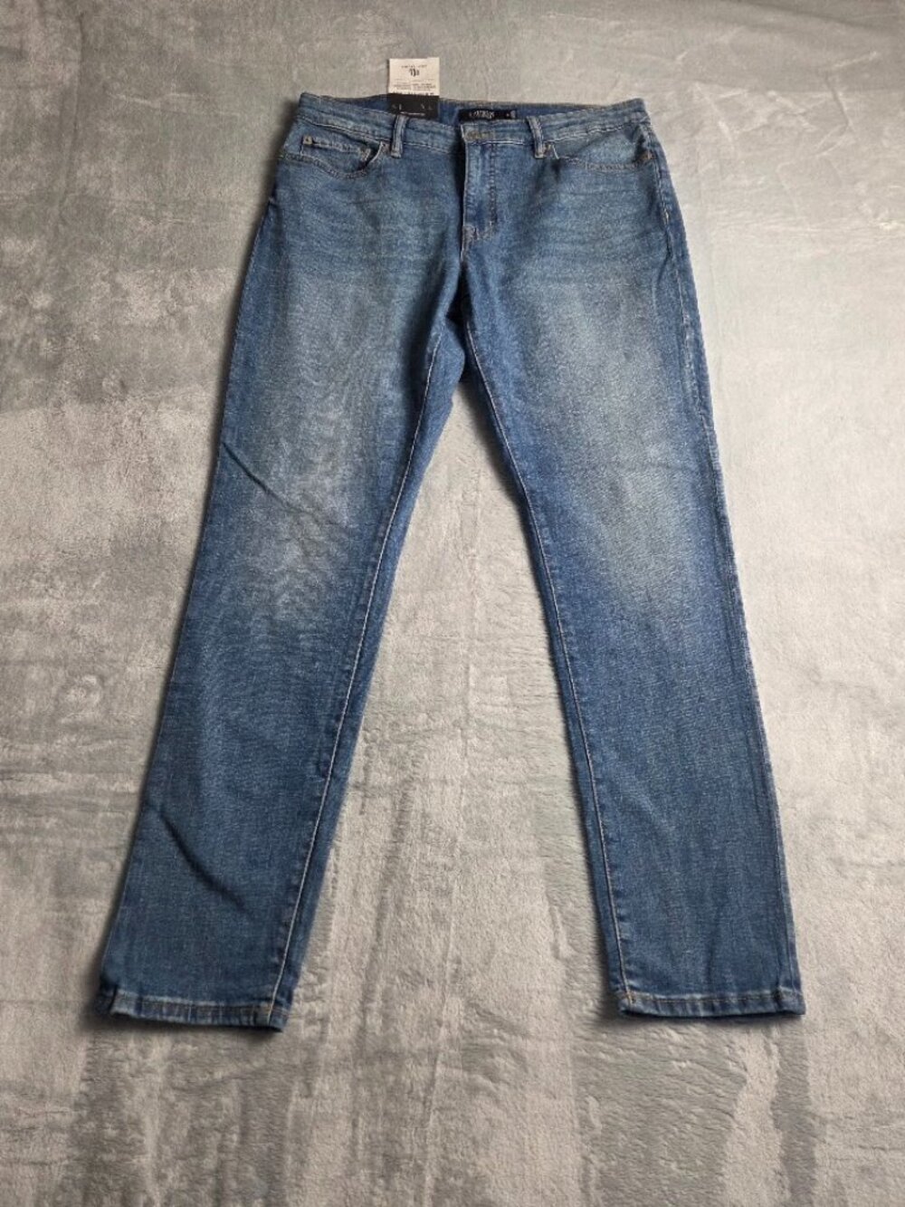 NWT Lauren Ralph Lauren Curvy Mid-Rise Skinny Leg Super Stretch Women's Jeans 14